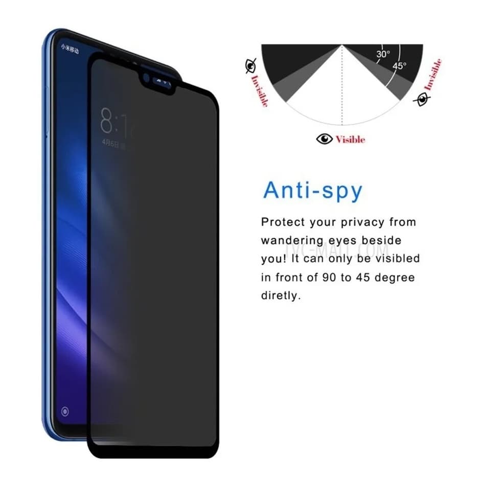 Película Privacidade Xiaomi Note 13 12 11 10 9 8 14 Redmi 14C 13C 12 Película de vidro 3D Privativa Xiaomi Poco X6 X5 X3