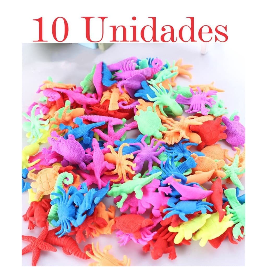 Kit 10 - Bichinhos Insetos Que Cresce Na Água Bicho Animal Em Gel - Animais