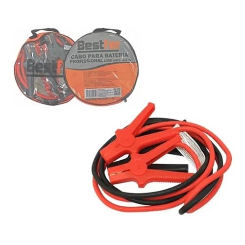 Cabo Bateria Auxiliar Recarga Chupeta Garra 1.200 Amp 2,5 M