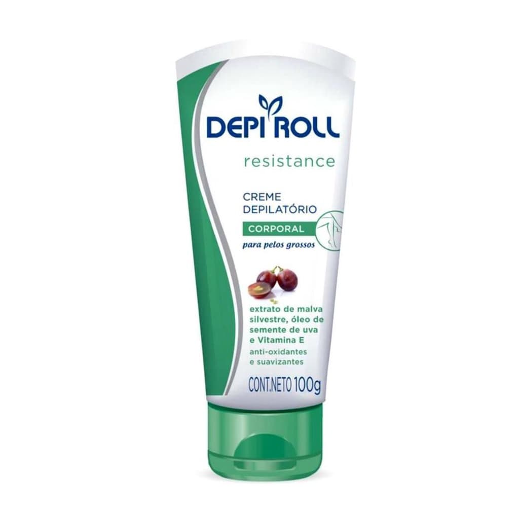 Creme Depilatório Corporal DepiRoll  para Pelos Grossos - 100g