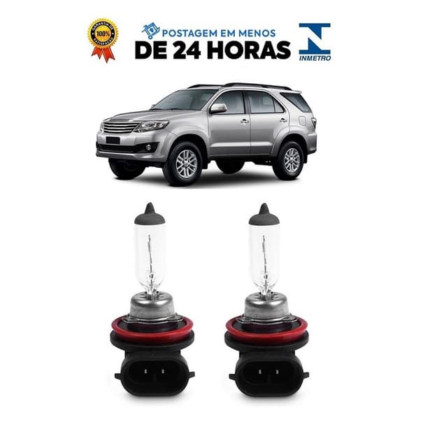 Par Lampada Farol de Milha Hilux SW4 2012 2013 2014 2015 HB4