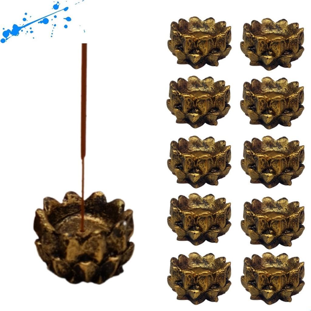 Incensario E Castical Atacado Revenda Flor De Lotus Kit 10un
