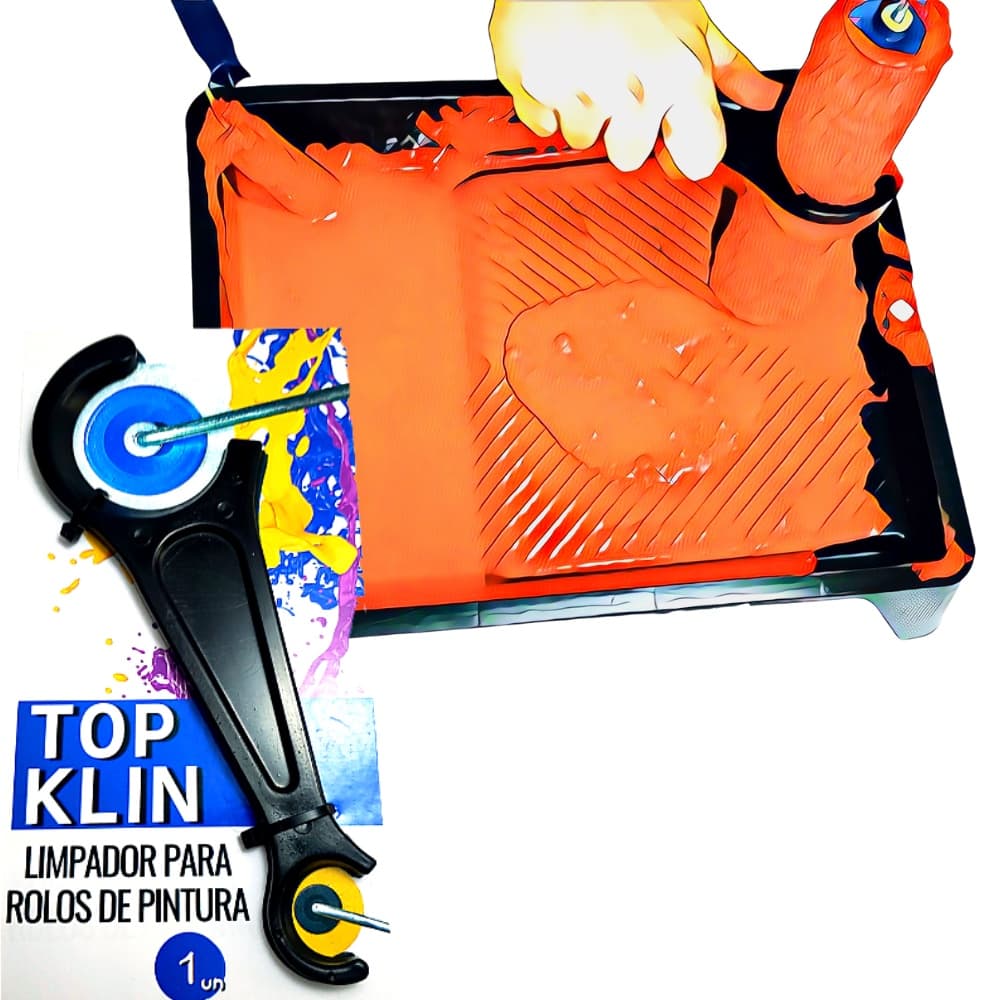 Top Klin - Limpador Eficiente De Rolos Para Pintura - Héres