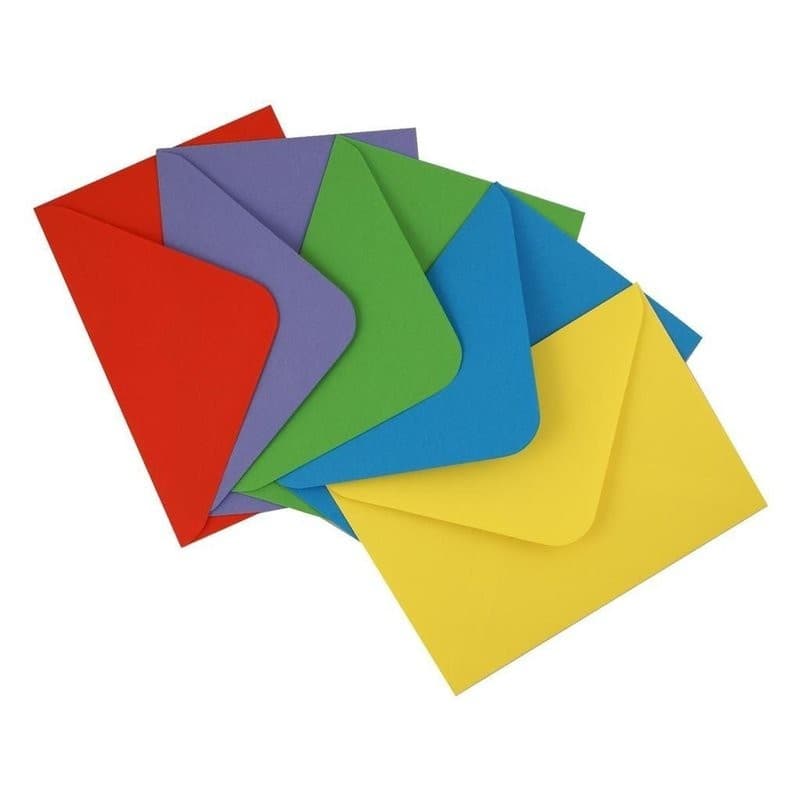 Envelope de Visita 7.2cm x 10.8cm (72mmx108mm) 80gramas Envelope Pequeno Papel Pardo Colorido Color Plus Foroni Scrity
