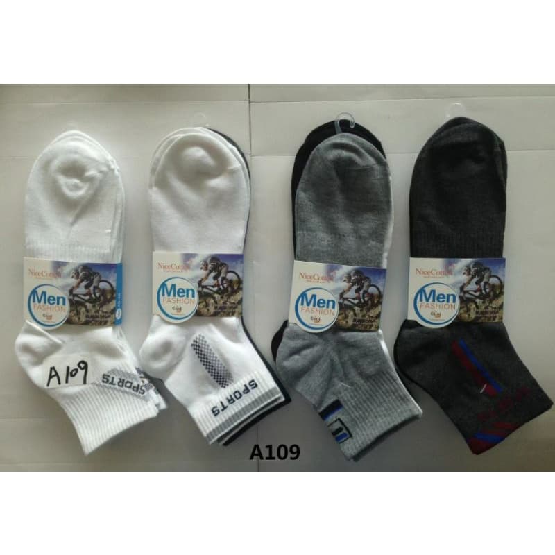 Meias Cano Alto Sport cano longa e cano curto  KIT 03 PARES ALGODÃO