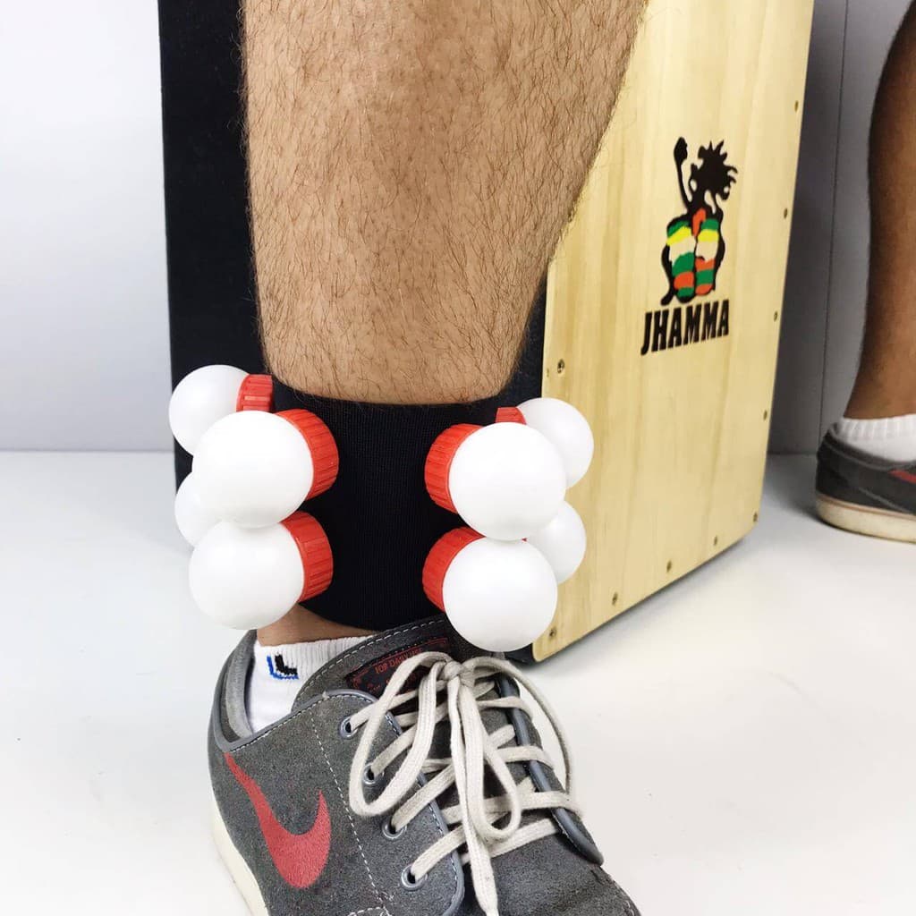Canela 8 Shaker Dupla Ganzá Cajon Jhamma Percussões Chocalho Perna