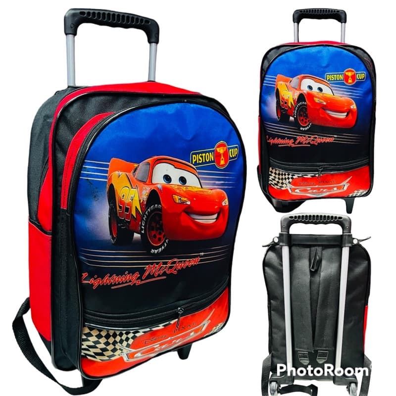 MOCHILA ESCOLAR relâmpago mcqueen do carros CARRINHO