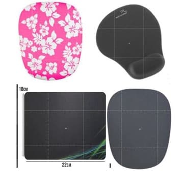 Mouse Pad Tecido Polytec Base Antiderrapante marca cores aleatória
