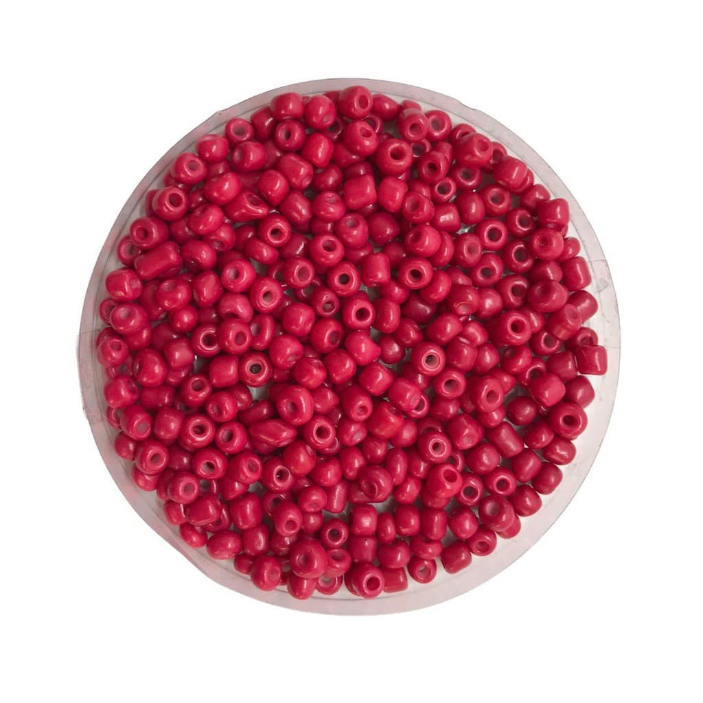 Miçanga - Vidro Pink - 3.6MM - Pct c/ 50gr