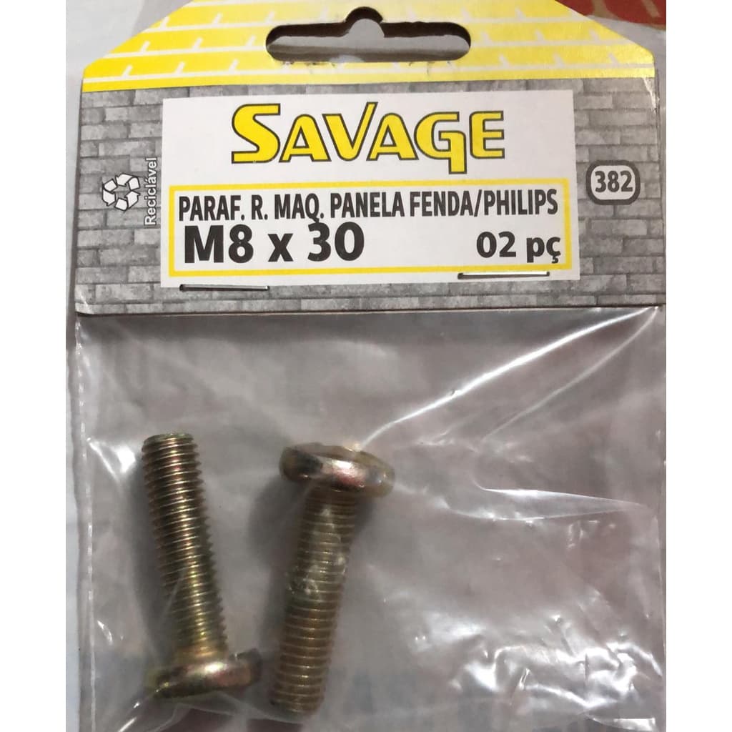 Parafuso Para Suporte De Tv M8 X 30 C/2 Unid