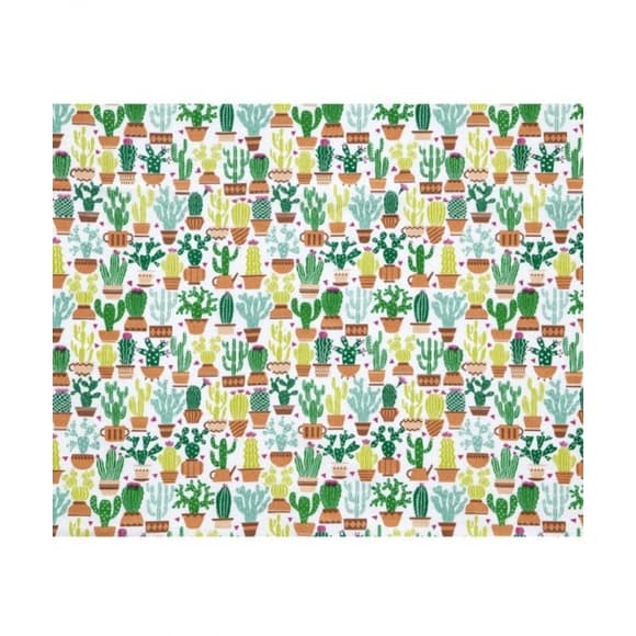tecido tricoline cacto Patchwork