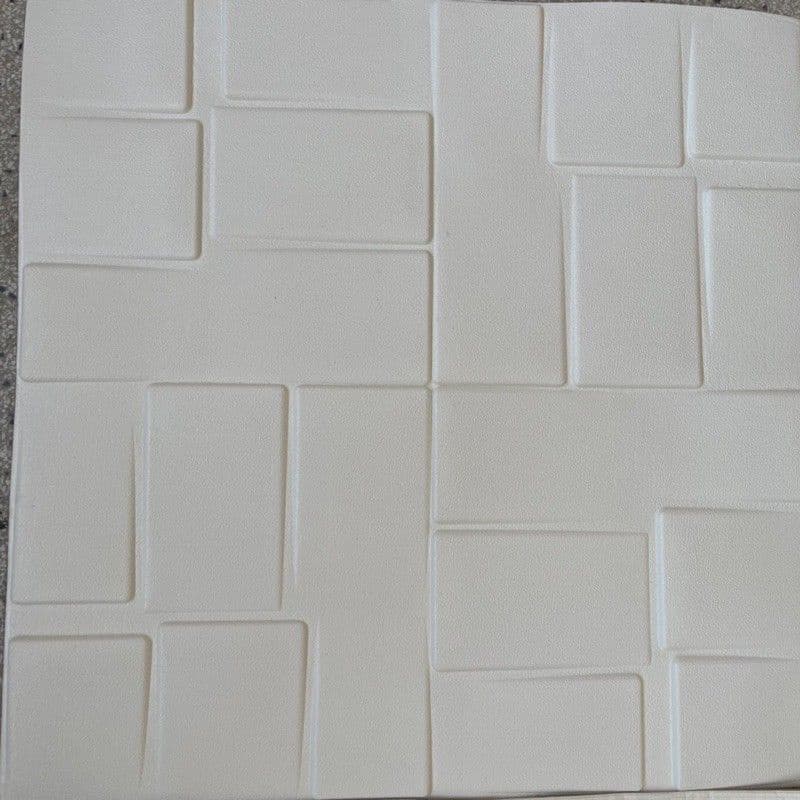 Painel Placa 3d Branco Espuma Adesiva 70 X 76 Revestimento de Parede Teto Decorativo