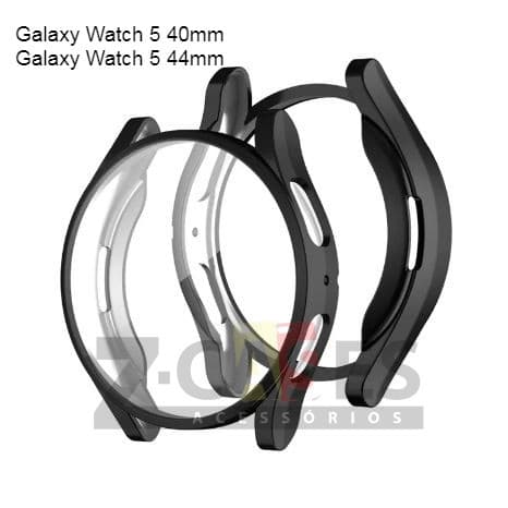 Capa Protetora 360 de Acrílico e Vidro para Galaxy Watch 5 40mm / 44mm