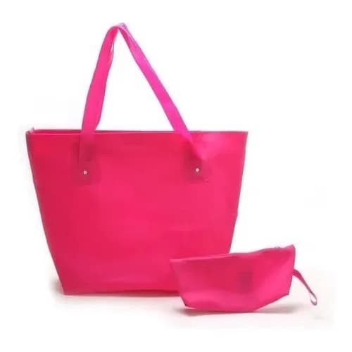 😎Bolsa de praia, academia, faculdade em silicone !