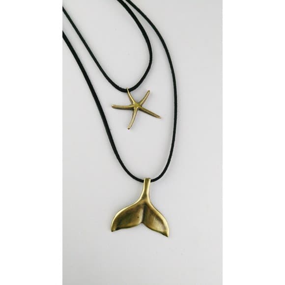 Colar Estrela do mar e Rabo de Sereia