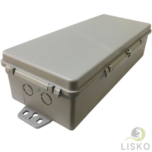 Caixa Hermética Cinza Baby Longa 25,4x10,5x7cm Multiuso