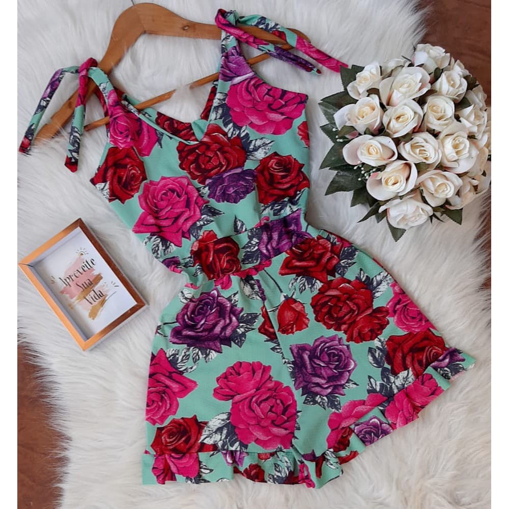 Macaquinho Deluxe 34 ao 56 PLUS plus (conforto e elegância) Conjunto feminino