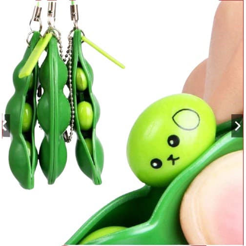 Chaveiro Ervilha Anti Stress Apertar Pressão fidget toy Original Chaveiro Ervilhas Anti stress Pop It Fidget Toy Chegou No Brasil, descompressão, conjunto de grãos de ervilha