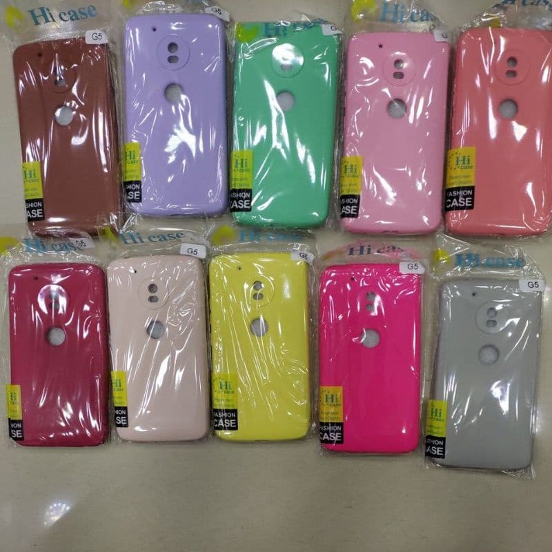 capa capinha moto G5 silicone Aveludada
