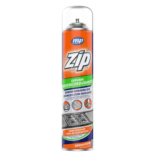 Espuma Desengordurante Spray Zip Clean 300ml My Place