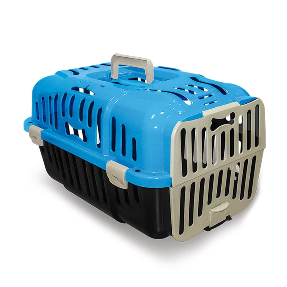 Caixa de Transporte Furacao Pet Joy Azul N1