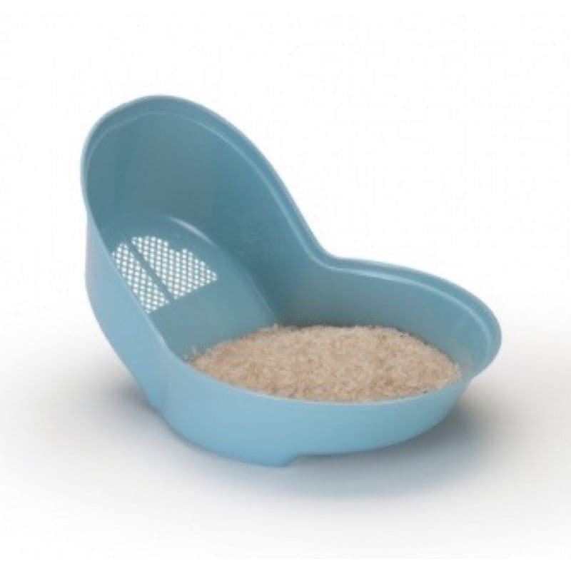 Escorredor de Arroz Legumes com Encaixe Para Mão Azul