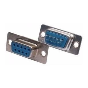 50 Peças - Conector Db9 Fêmea Solda Fio Serial  Rs232