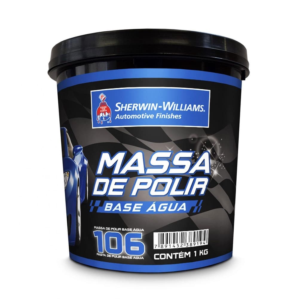 Massa De Polir Base Agua Nº2 106 Base Água 1kg Serwin Williams Lazzuril