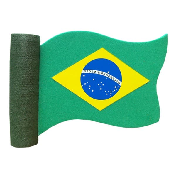 Enfeite para Antena de carro Bandeira do Brasil