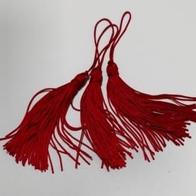 Pompom de Seda Tassel Com Tulipa ROSA VELHO Pacote Com 5 unid.- PLANETA DAS ARTES