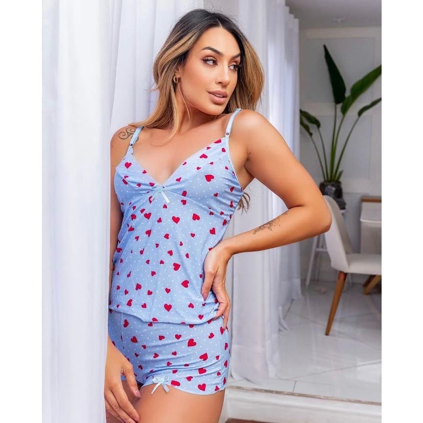 Baby Doll  Short De Liganete Pijama De Dormir