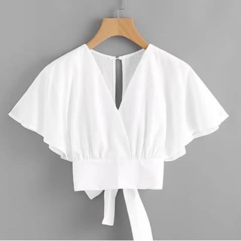 Cropped Manga Larga Flare Morcego, Cropped Feminino, Cropped Brancp, Cropped Preto