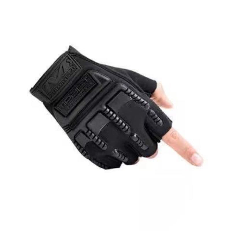 Luva Tática Meio Dedo Moto Bike Antiderrapante Tamanho m