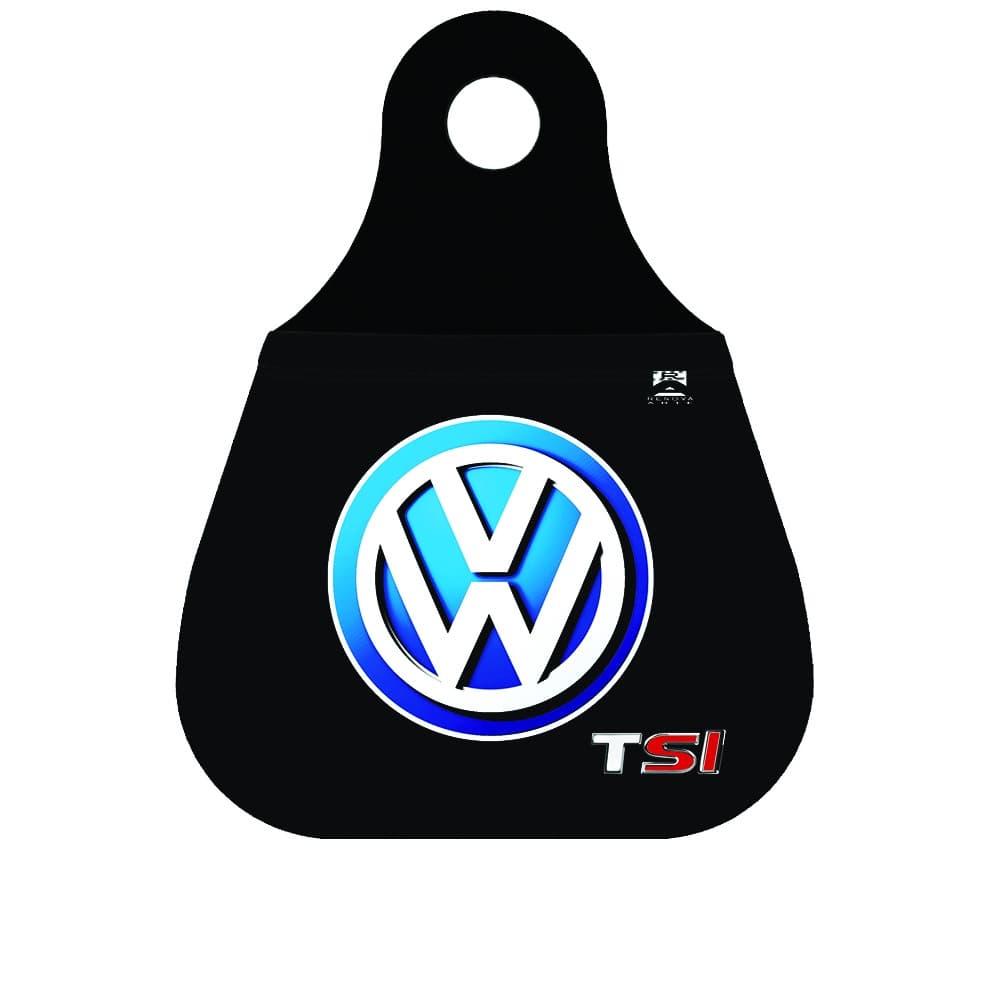Lixinho lixeira lixo para cambio de carro Volkswagen Logo Azul Tsi com o si vermelho