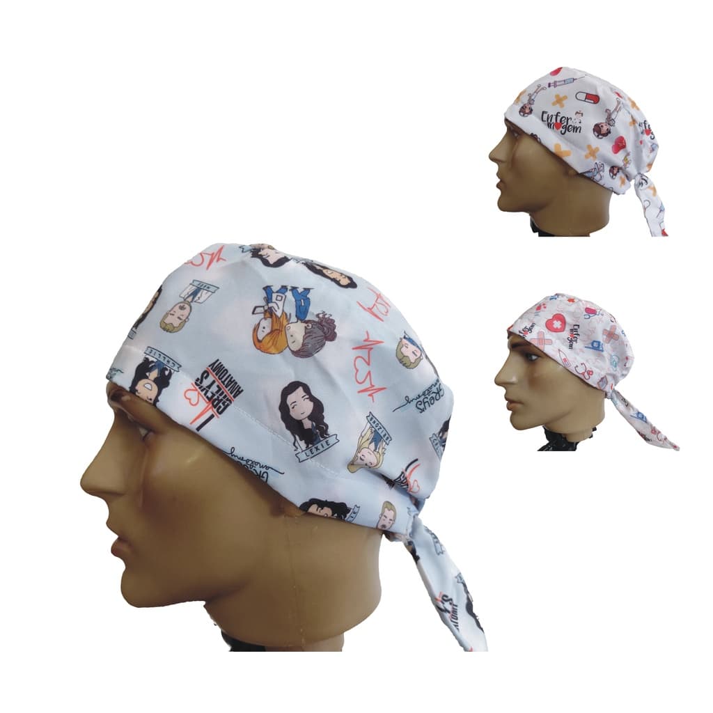 Touca Gorro Cirúrgico Enfermagem unisex Chef Veterinário