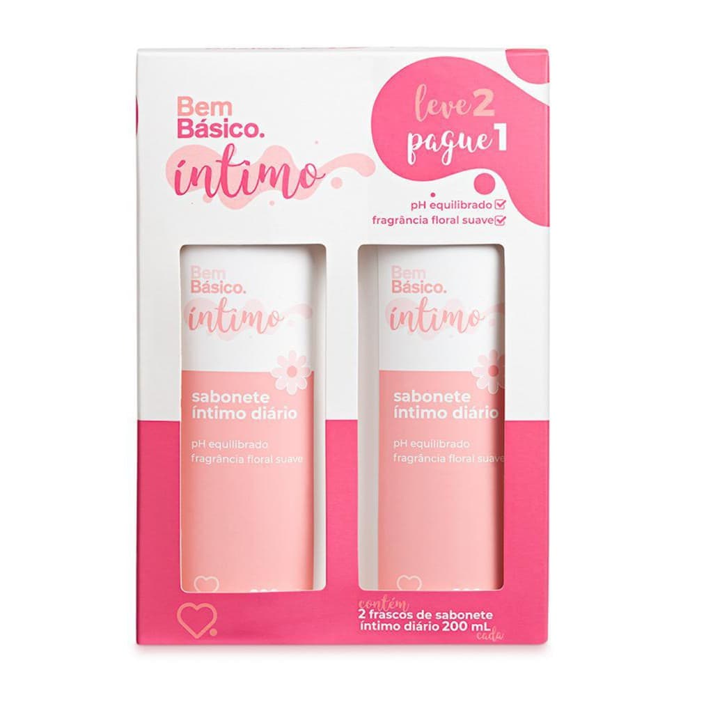 Kit Sabonete Íntimo Bem Básico 200ml com 2 Unidades