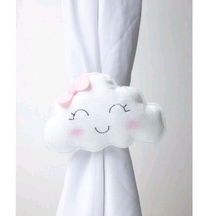 Prendedor de cortina chuva de amor Pingente de cortina Nuvem