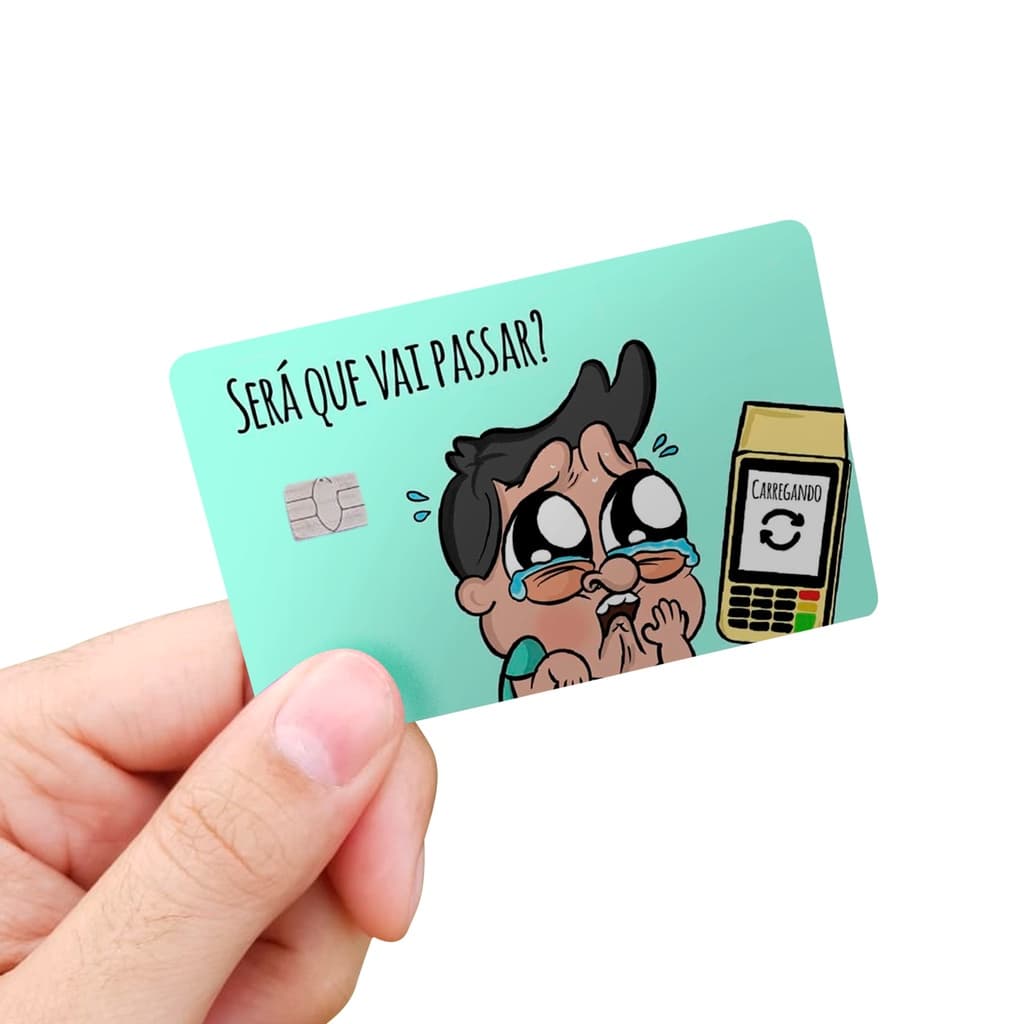 Adesivo para Cartão será que vai passar? pelicula de cartão será Skin Card Adesivo Para Cartão Frases e Memes