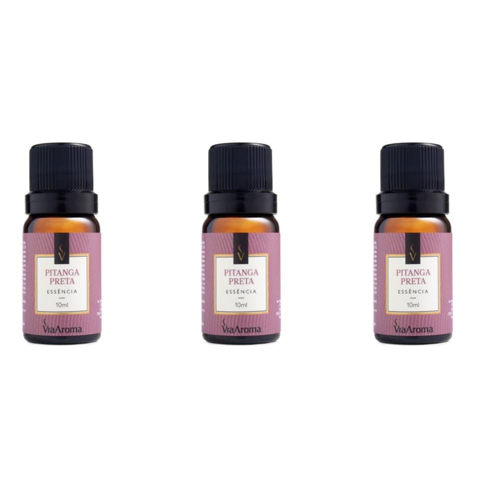 3 un Essências Pitanga Preta - 10Ml Via Aroma
