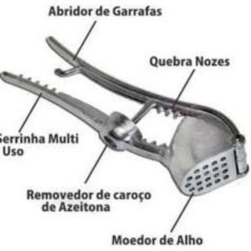 espremedor de alho 5 util com 2 unidades