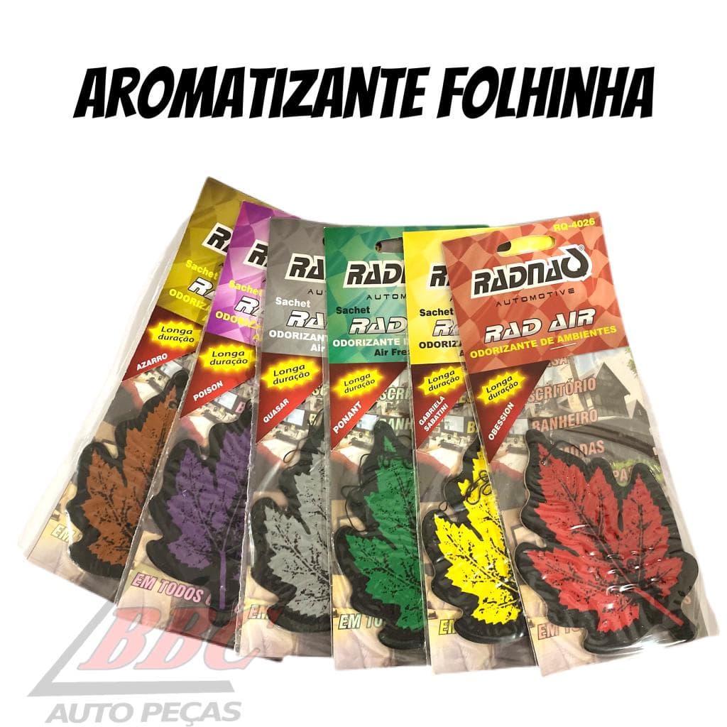 Aromatizante Odorizador Folhinha Automotivo Vários Aromas
