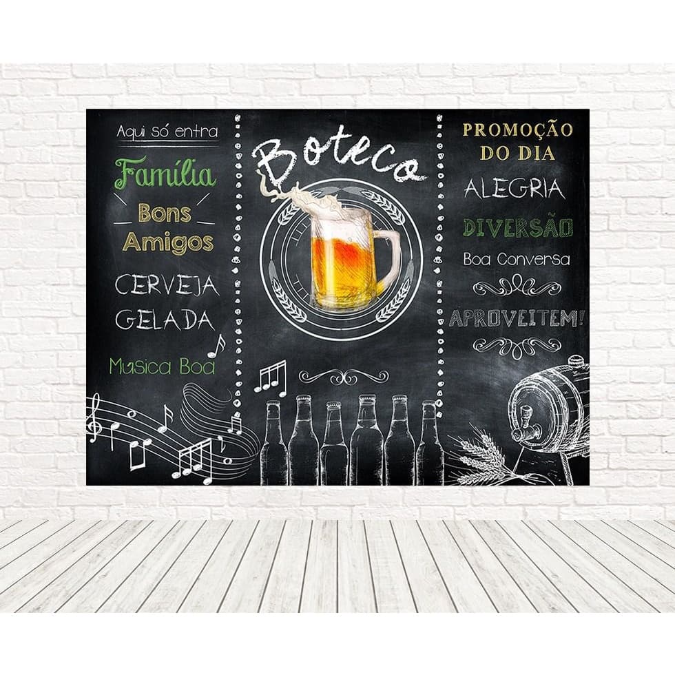 Painel Retangular Sublimado Boteco 2,00x1,50 FRT-3413