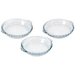 Jogo 3 Forma Filetada Grande Marinex Nadir de Vidro 0,6L Refratário de Vidro Resistente