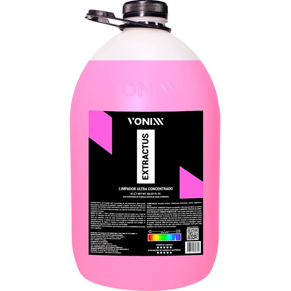 Extractus 5L Limpador Ultra Concentrado para Estofados Vonixx