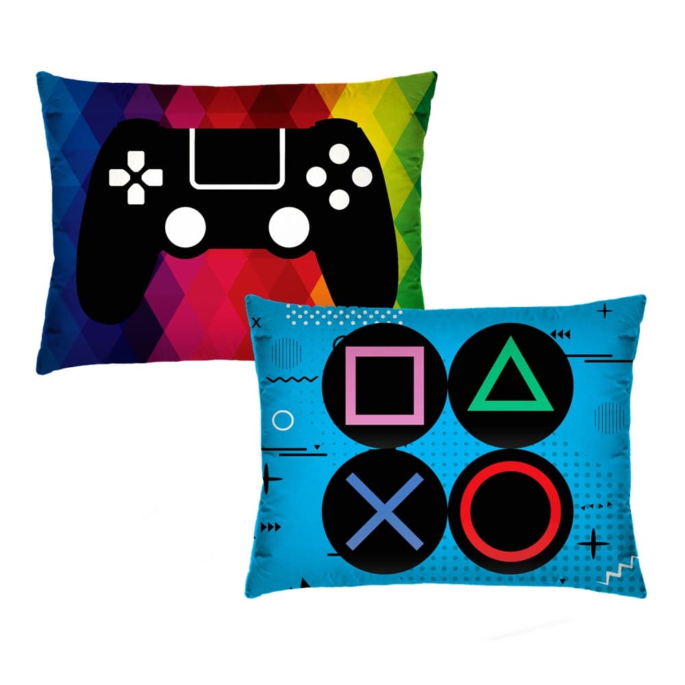 Kit de 2 Capas de Almofada Controle de Videogame