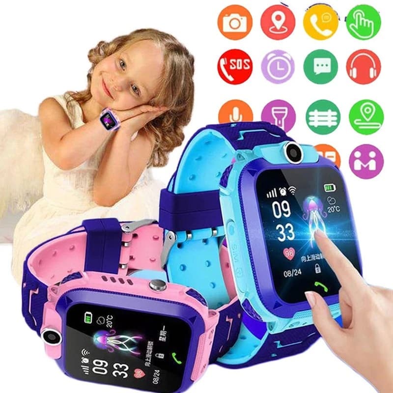 Relogio Inteligente Smartwatch Infantil Camera com Audio Rastreador GPS SOS Localização Tempo Real