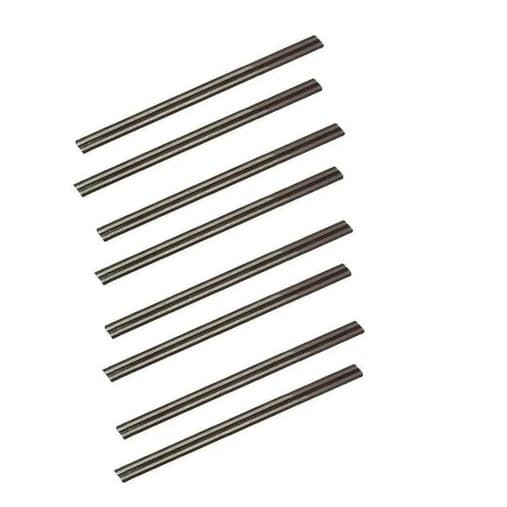 LÂMINAS DE CORTE P/ PLAINA - 8 PÇS 82mm X 5,5mm