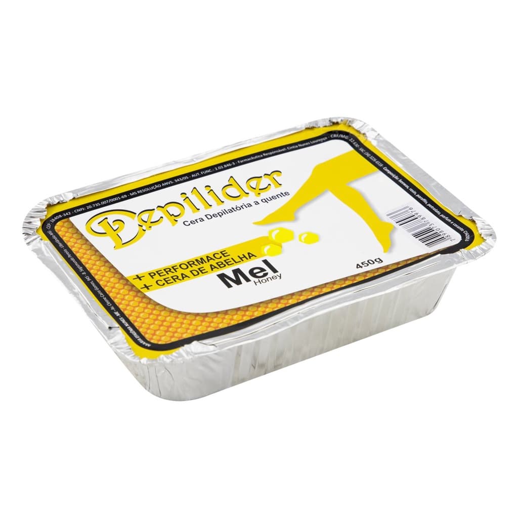 Cera Depilatória Tablete Mel 450gr