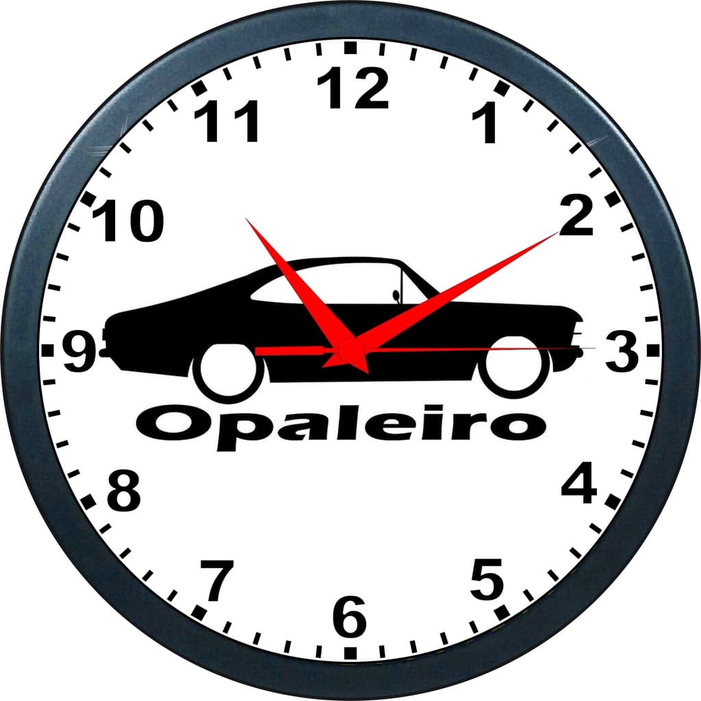 Relógio De Parede Opaleiro Opala - Carros Antigos Retrô - 24cm
