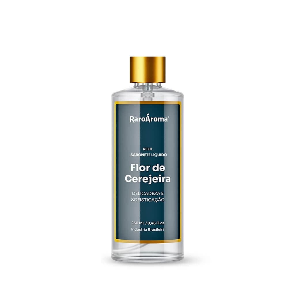 Refil Sabonete Líquido Flor de Cerejeira 250ml Perolado | Raro Aroma